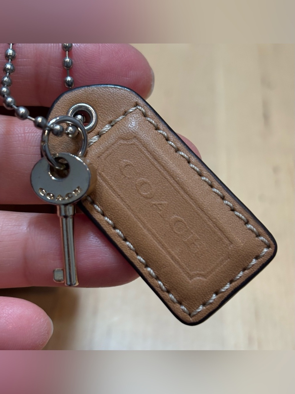 2” COACH Key Fob Bag Charm Hang Tag Hangtag Y2K